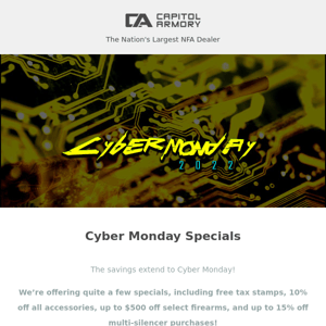 Cyber Monday Mega Sale