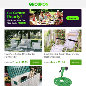 Get Garden Ready with EXTRA 10% OFF Outdoor + FREE SHIPPING! 🌼 Discount Code Inside