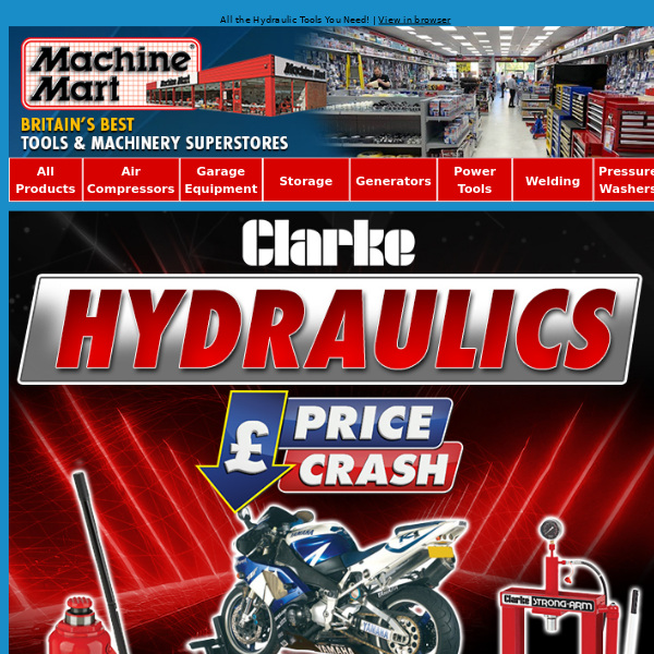 Don't Miss Our Latest Price Crash Offer - Hydraulic Heroes!