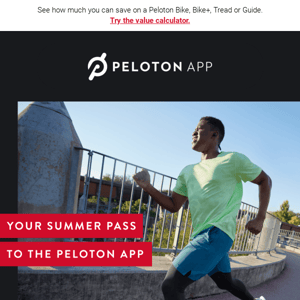 Ends soon: 3 months of the Peloton App for $12.99