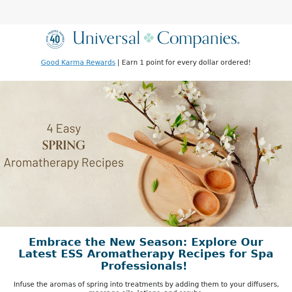 🌷 Spring Aromatherapy Magic: 4 Blends to Transform Your Spa! 🌿