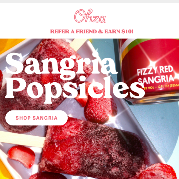 Sangria popsicles, anyone?