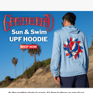 🕶️ Keep Cool and Covered ☀️UPF 50 Grateful Dead Hoodie