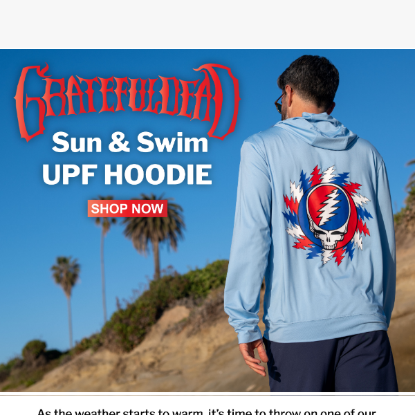 🕶️ Keep Cool and Covered ☀️UPF 50 Grateful Dead Hoodie