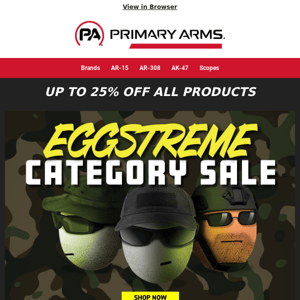 Entire Firearm Categories on Sale!