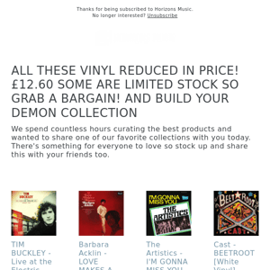 AMAZING PRICE! £12.60 FOR ALL THESE DEMON RECORDS RELEASES!