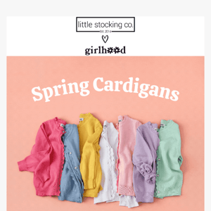 New Spring Cardigans are here!