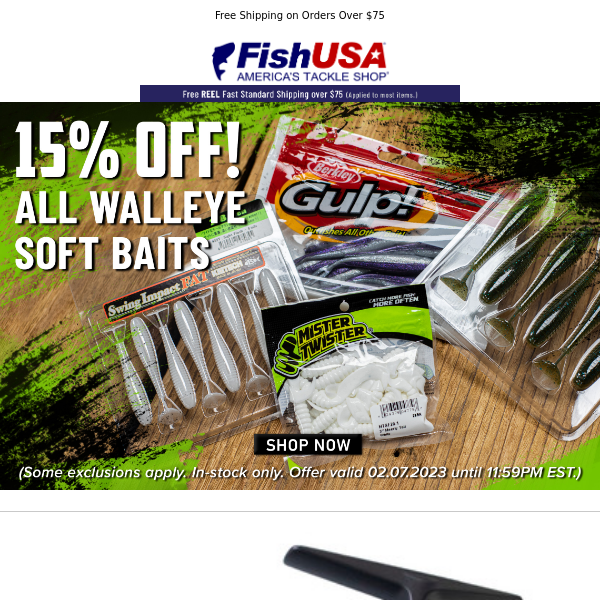 Don't Miss Your Chance On This Walleye Soft Bait Sale!