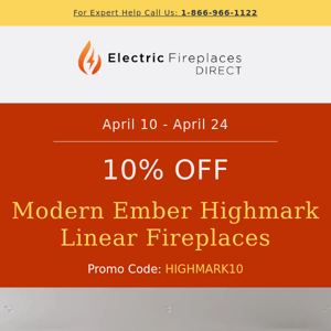 Starts Today – Get 10% Off Select Fireplaces 🔥