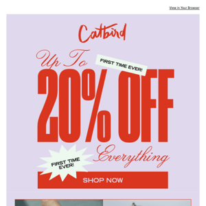 20% OFF ALMOST EVERYTHING (!)