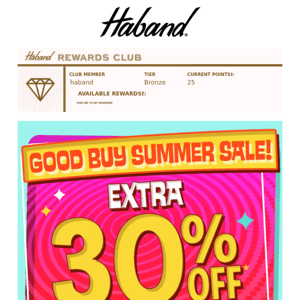 Extra 30% OFF = Good Buy Summer 🌞