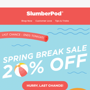 🚨 Final Hours to Save 20% on SlumberPod!