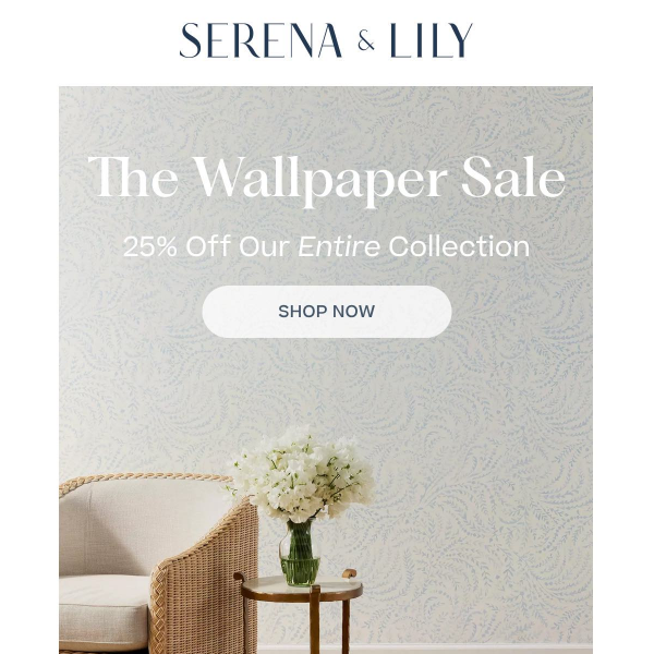 The Wallpaper Sale: 25% Off Our Entire Collection