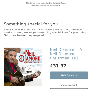 NEW! Neil Diamond - A Neil Diamond Christmas [LP]