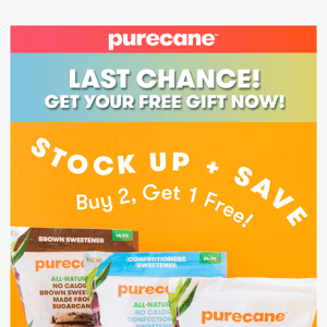 LAST CHANCE: GET 1 FREE ITEM