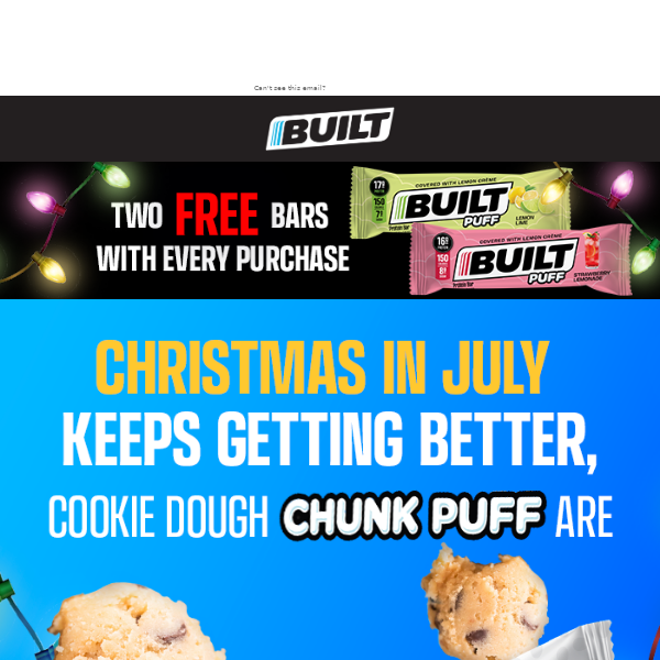 Cookie Dough Chunk Puffs! Christmas in July!