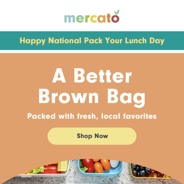 Save Lunch💲This Week: Brown Bag It! 💼