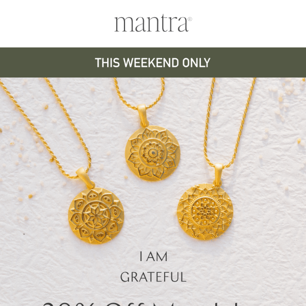 Mandala Sale: 30% Off Starts Now