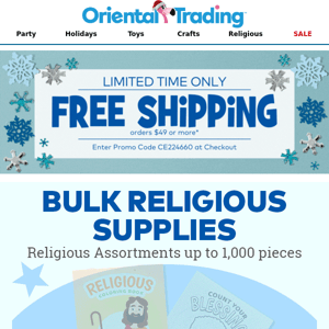 Religious Bulk Items in Stock NOW! Save When You Buy Bulk!