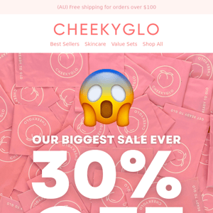 ‼️ 30% OFF EVERYTHING starts now 😱