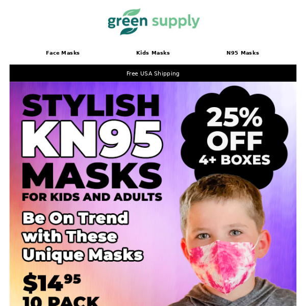 🤩😷Stylish KN95 Masks for Kids and Adults + New Arrivals!