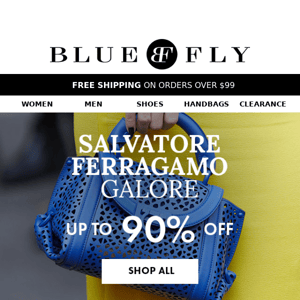Grab Up to 90% Off on Ferragamo Styles at Blue@Fly! 🛍️ - Bluefly