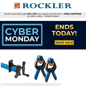 Cyber Monday Savings End Today!