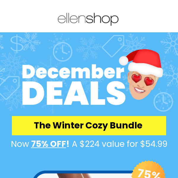 Ellen's Winter Cozy Bundle: 75% OFF