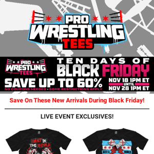CM Punk Live Exclusives, Legends Tees, Daddy A$$ Sweater & More