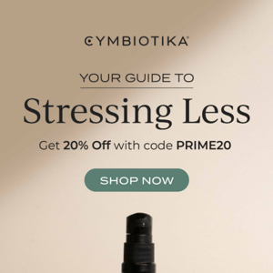 20% Off With Prime20, Live More, Stress Less