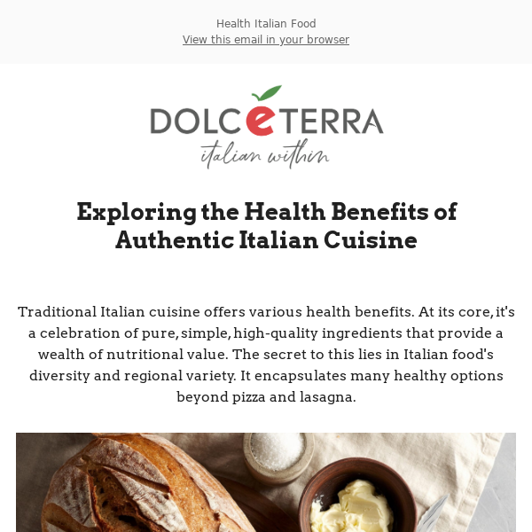 Exploring the Health Benefits of Authentic Italian Cuisine