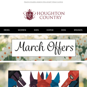 MARCH OFFERS! Great deals on Lemieux, Pikeur & Joules!