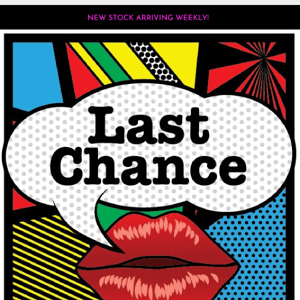 Our last chance sale has increased to 60% off! 🛍️👗