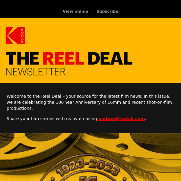 The Reel Deal Newsletter #34: 100 Year Anniversary of 16mm Film