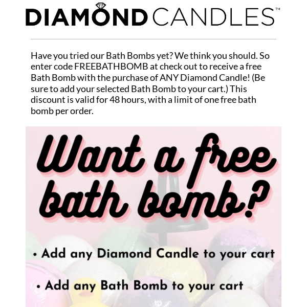 A free bath bomb for you! 🎁