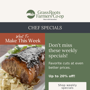 🏷️ Chef Specials almost over!