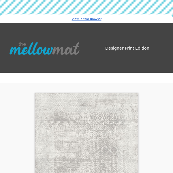 Discover softer floors - 'NEP24' 30% code. Limited Stock 😍 Mellow Mat™ Designer Print Edition.