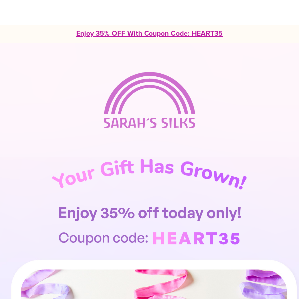 ENJOY 35% OFF TODAY ONLY 💜
