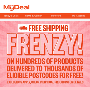 Free Shipping Frenzy on NOW 🤪