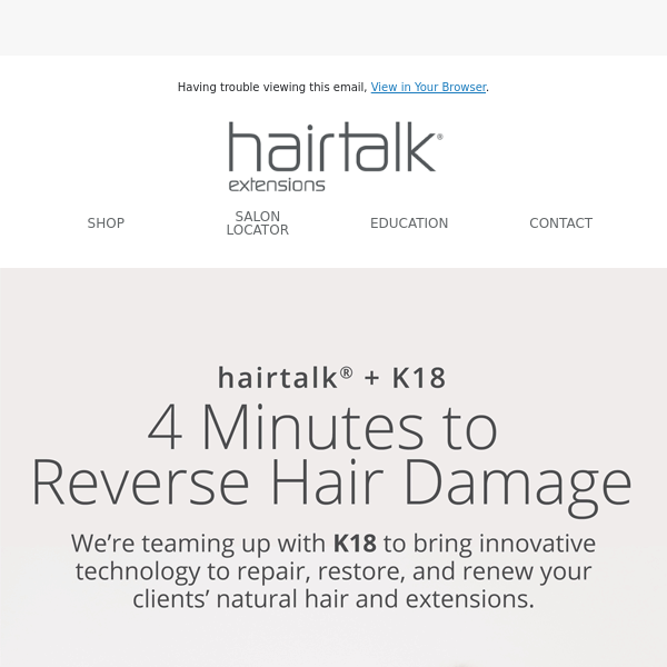 Get Your Clients' Hair Back to Perfection