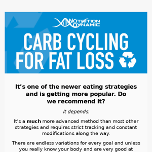 NEW fat loss strategy 🤫
