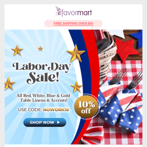 Treat Yourself To Fantastic Labor Day Savings! ❤️🤍💙