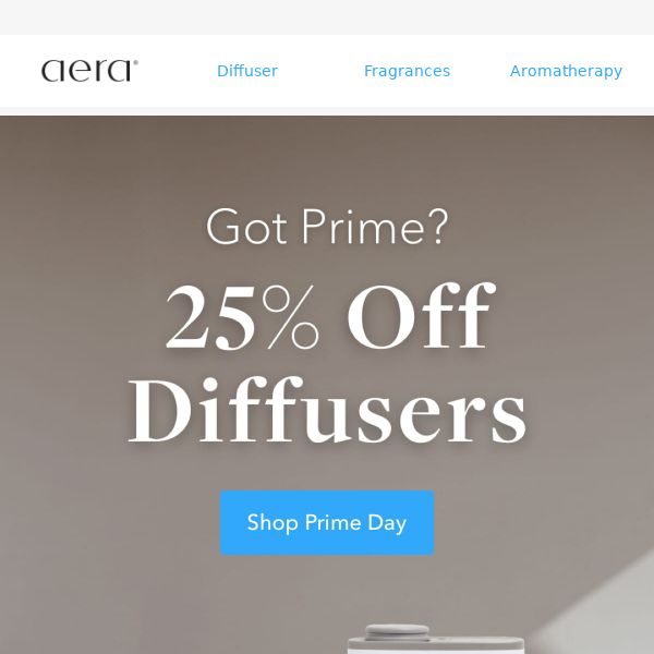Prime Day Sale - Save 25% On Diffusers! 🤩