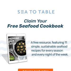 Free Seafood Cookbook!