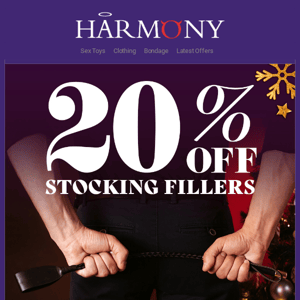 ⏰ 20% off Sexy Stocking Fillers 🎁