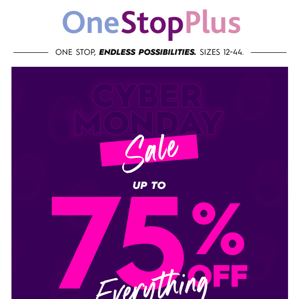 (1) New Message: Up to 75% off Cyber Monday