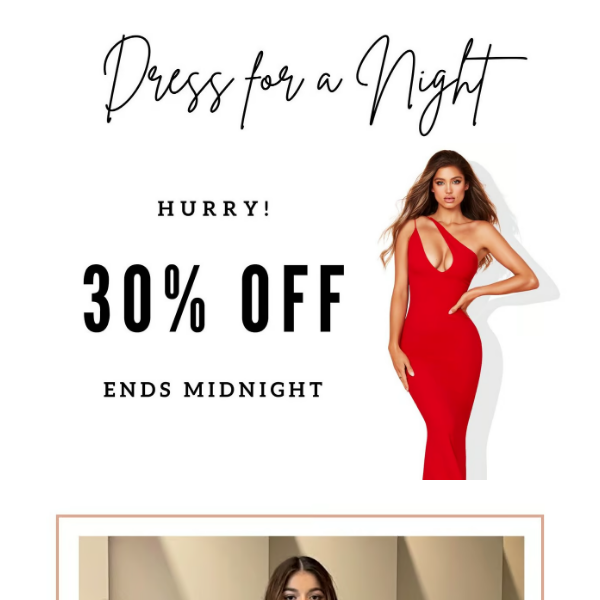 30% Off ends tonight