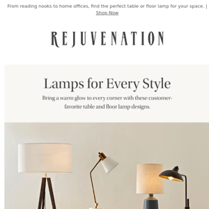 Bestselling lamps for every style