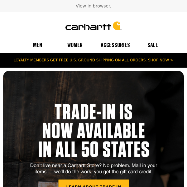 Trade-in your gear from all 50 states
