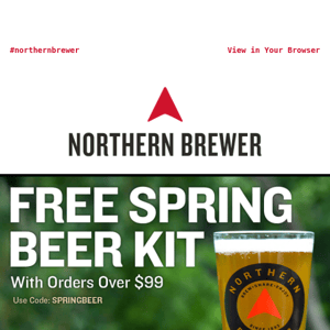 Free Spring Beer Kit with Orders Over $99+🌷